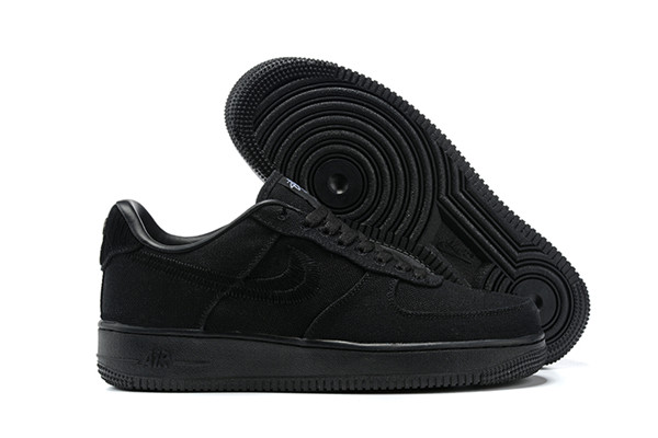 Women's Air Force 1 Low Top  Black Shoes 071
